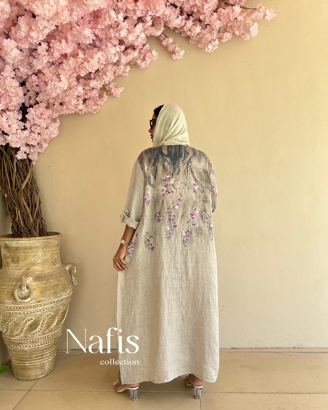 پیراهن ساحلی لینن شهرزاد
